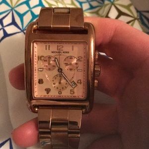 Rose gold Michael kors watch